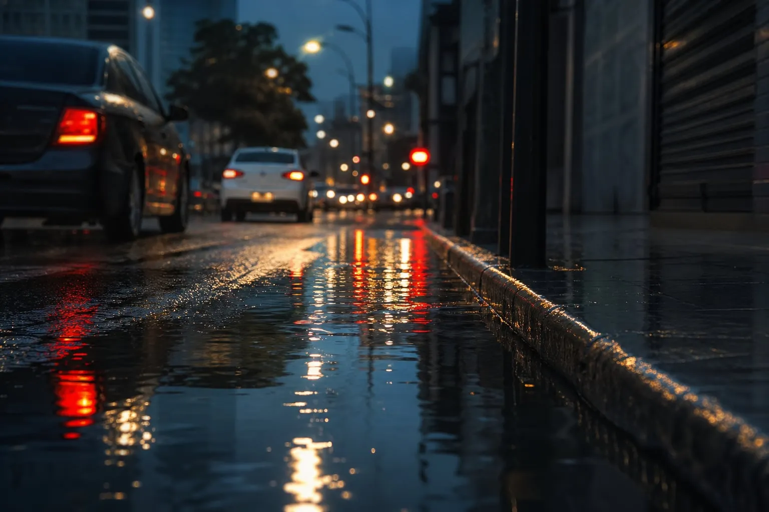 Como fotografar chuva com celular e capturar reflexos