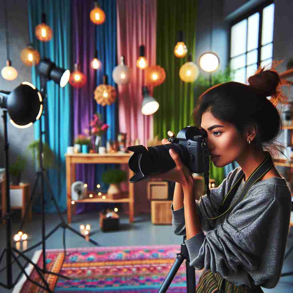 An image illustrating Como Montar um Mini Estúdio Fotográfico em Casa