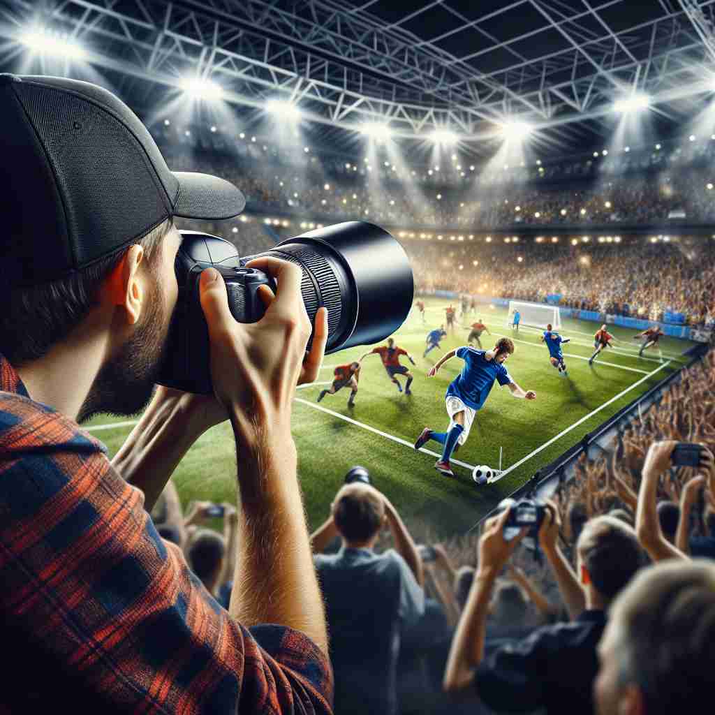 An image illustrating Fotografia esportiva capturando a ação